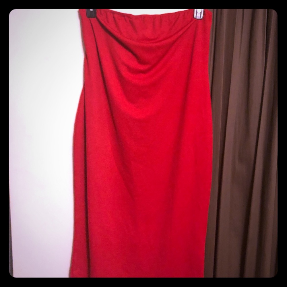 Strapless bodycon